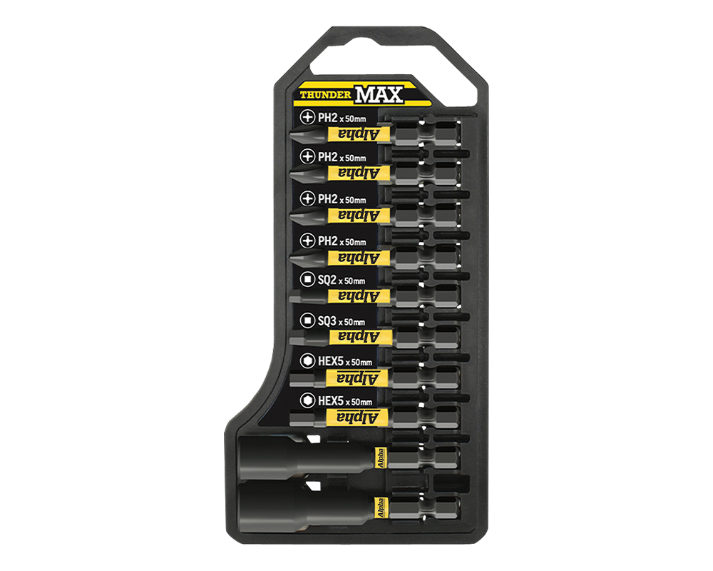 TBS10TM: 10 Piece | ThunderMax Driver Bit Set